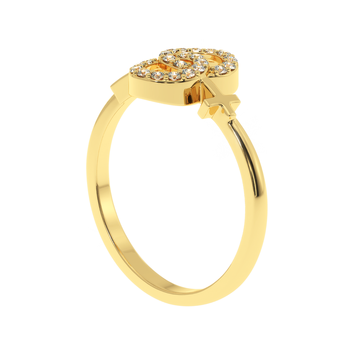 Shop Now Eternal Faith Natural Diamond Ring | Solitairekart